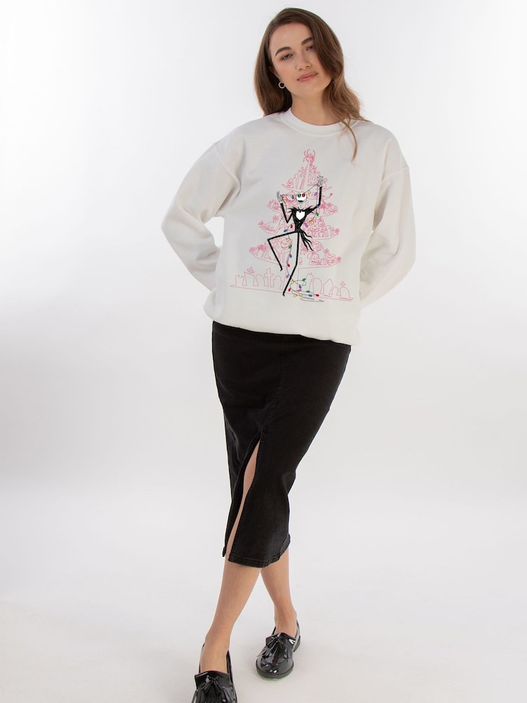 Brands In Disney The Nightmare Before Christmas Tree Sweatshirt - صورة 2 من 5 Brands In Disney The Nightmare Before Christmas Tree Sweatshirt - صورة 2 من 5