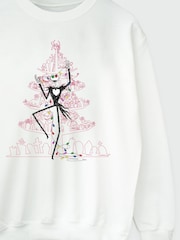 Brands In Disney The Nightmare Before Christmas Tree Sweatshirt - صورة 4 من 5