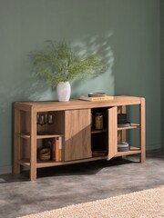 Natural Dexter Oak Effect Sideboard - Image 2 of 9