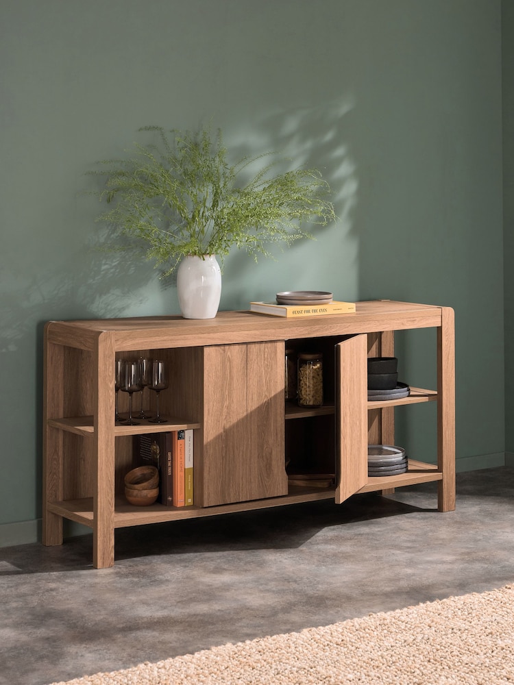 Natural Dexter Oak Effect Sideboard - Image 2 of 9