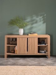 Natural Dexter Oak Effect Sideboard - Image 3 of 9