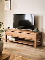 Natural Dexter Oak Effect TV Unit - Image 1 of 11