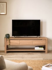 Natural Dexter Oak Effect TV Unit - Image 3 of 11