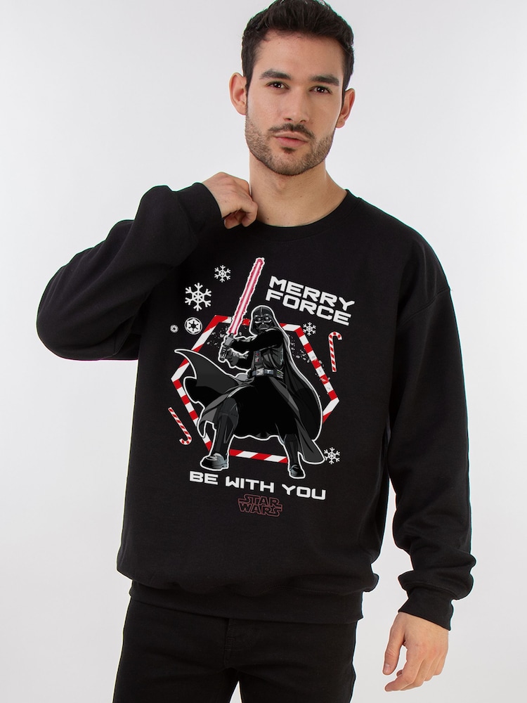 Brands In Star Wars Darth Vader Merry Force Christmas Sweat Top - Imagen 1 de 5