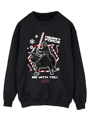 Brands In Star Wars Darth Vader Merry Force Christmas Sweat Top - Imagen 3 de 5