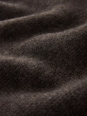 Dark Grey Regular Wool Blend Knit Jumper - Image 9 of 9
