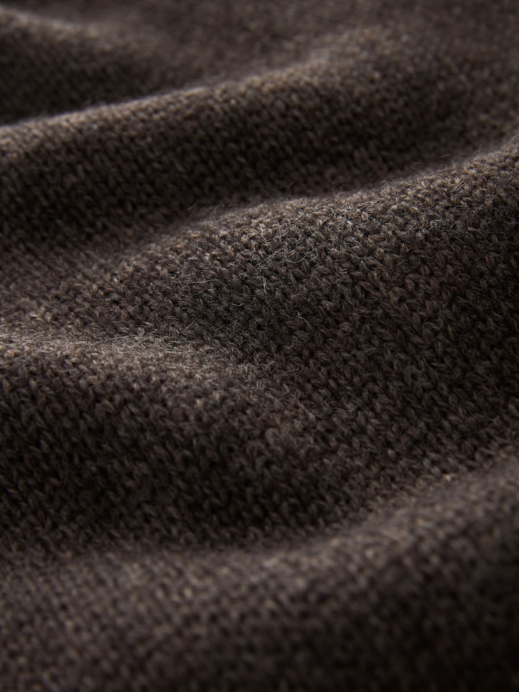 Dark Grey Regular Wool Blend Knit Jumper - Image 9 of 9 Dark Grey Regular Wool Blend Knit Jumper - Image 9 of 9
