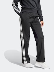 adidas Black Iconic 3 Stripe Button Joggers - Image 5 of 7