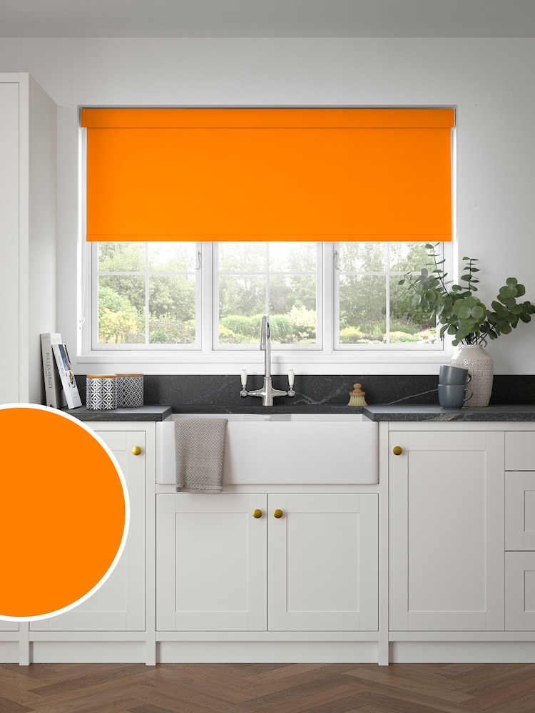 Orange Glow Made to Measure Blackout Roller Blind - Image 1 of 6