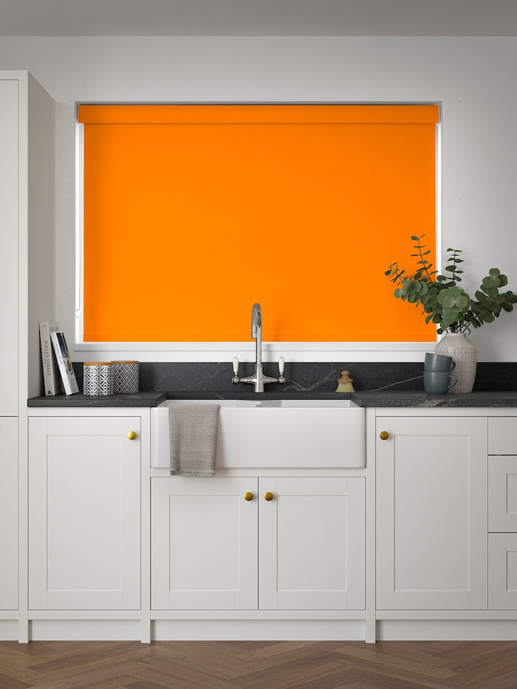 Orange Glow Made to Measure Blackout Roller Blind - Image 2 of 6