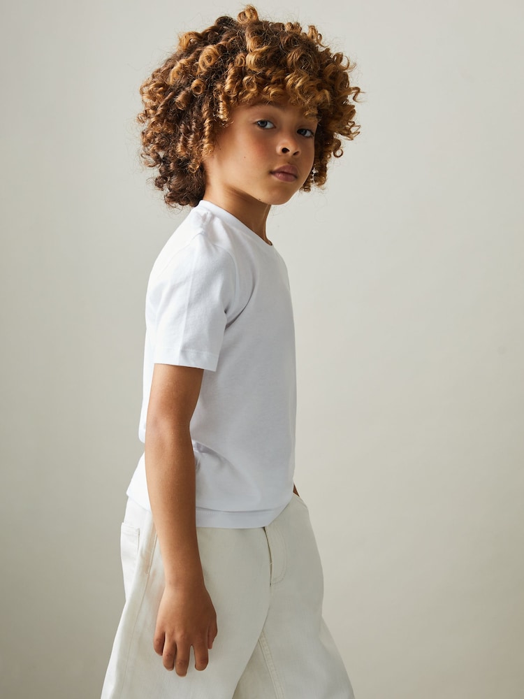 Reiss Multi Bless 3 Pack Junior Three Pack Of Crew-Neck T-Shirts - Image 4 of 7