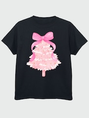 Brands In Christmas Tree Bow T-Shirt - صورة 3 من 4
