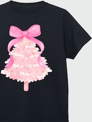 Brands In Christmas Tree Bow T-Shirt - صورة 4 من 4