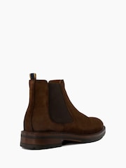 Dune London Tan Brown Cheltenham Brushed Chelsea Boots - Image 5 of 6
