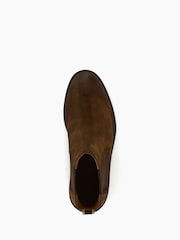 Dune London Tan Brown Cheltenham Brushed Chelsea Boots - Image 6 of 6
