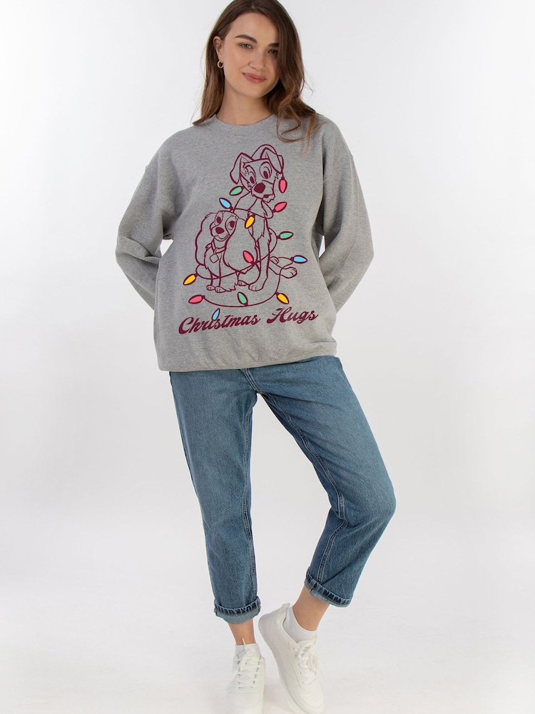 Brands In Disney & The Tramp Christmas Hugs Sweatshirt - Slika 2 od 3