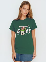Brands In Disney Minnie Mouse Holly Jolly Christmas T-Shirt - صورة 1 من 5