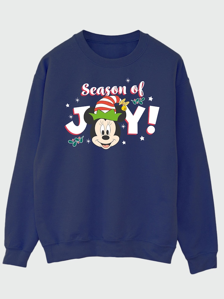 Brands In Disney Minnie Mouse Holly Jolly Christmas Sweat Tops - صورة 2 من 4
