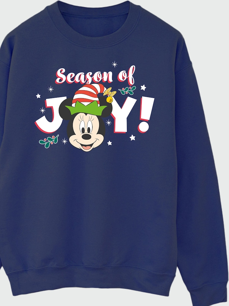 Brands In Disney Minnie Mouse Holly Jolly Christmas Sweat Tops - صورة 4 من 4