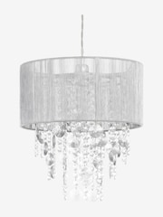 Grey Palazzo Easy Fit Pendant Lamp Shade - Image 2 of 5