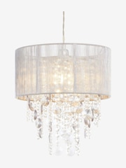 Grey Palazzo Easy Fit Pendant Lamp Shade - Image 4 of 5