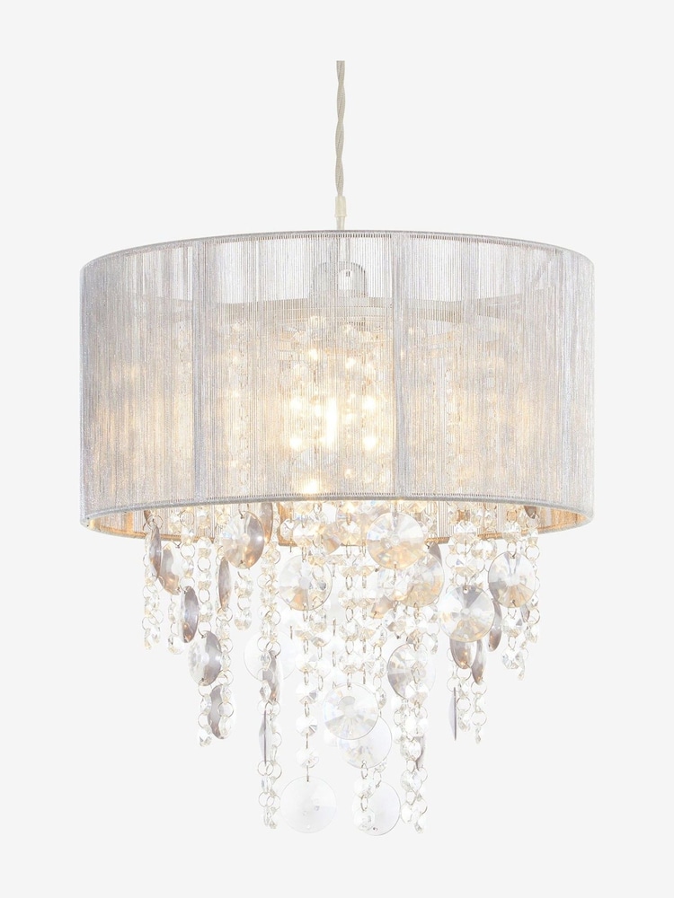 Grey Palazzo Easy Fit Pendant Lamp Shade - Image 4 of 5