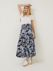 FatFace Blue Jayla Palace Floral Skirt - Image 1 of 4