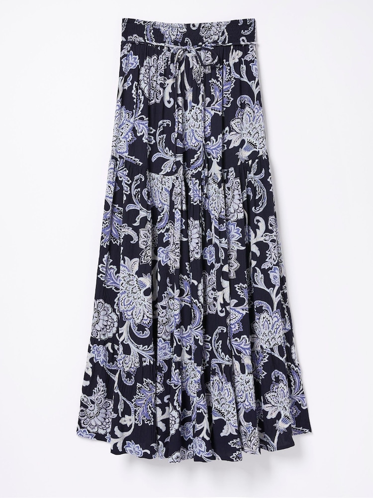 FatFace Blue Jayla Palace Floral Skirt - Image 4 of 4