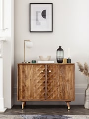 Dark Lloyd Mango Wood Small Sideboard - Image 1 of 2