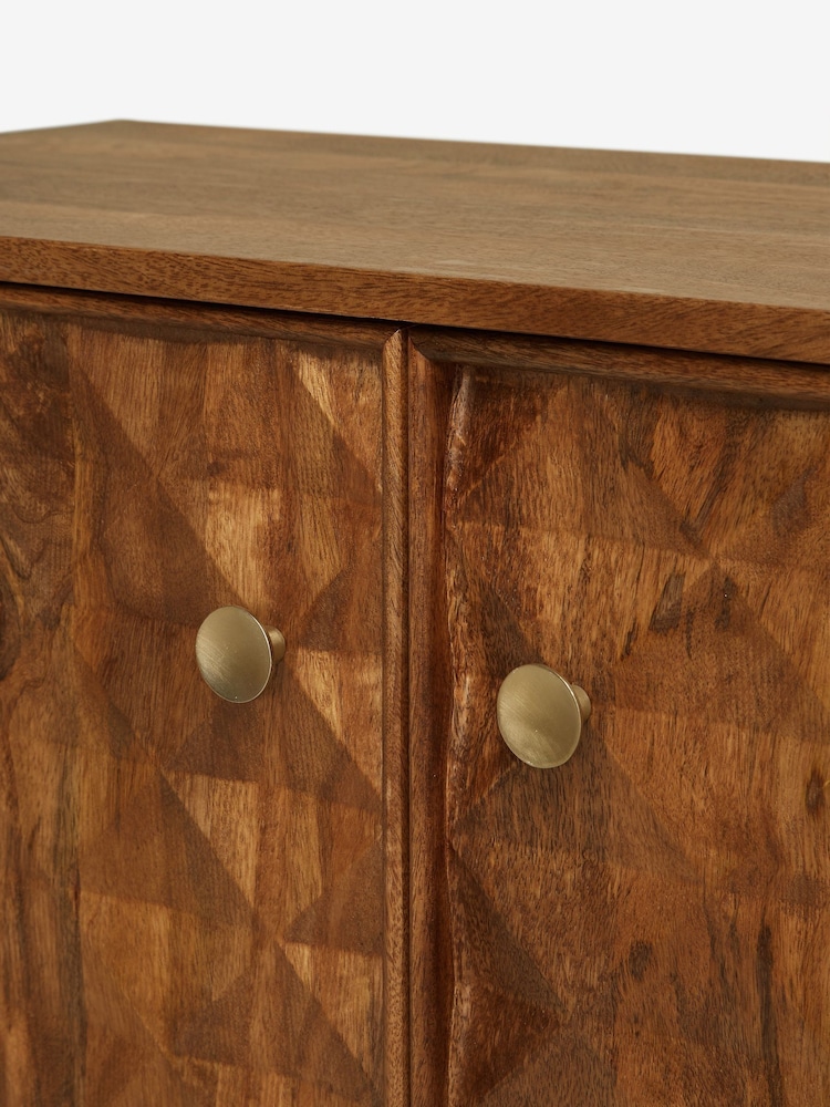 Dark Lloyd Mango Wood Small Sideboard - Image 10 of 10