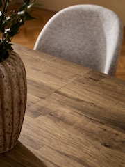 Dark Bronx Oak Effect Rectangle 6 to 8 Seater Extending Dining Table - Image 7 of 7