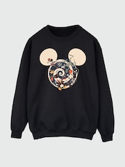 Brands In Black Mickey Mouse Swirl Halloween Sweat Top - Image 3 of 5