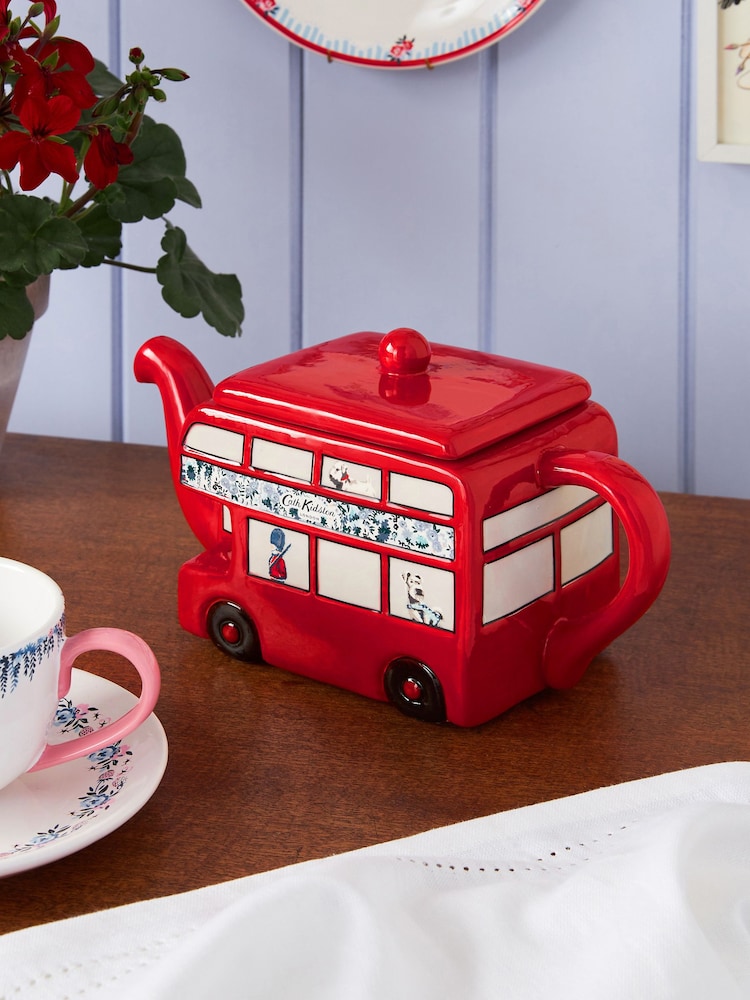 Cath Kidston Red London Bus Teapot - Image 1 of 4