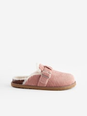 Pink Cord Buckle Mule Slippers - Image 2 of 5