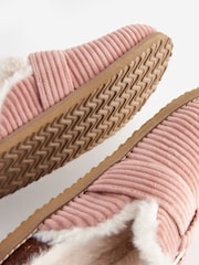 Pink Cord Buckle Mule Slippers - Image 5 of 5