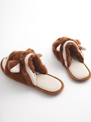 Brown Hamish The Highland Cow Mule Slippers - Image 6 of 7