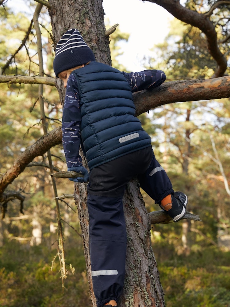 Polarn O. Pyret Blue Quilted Water Resistant Gilet - Image 2 of 4