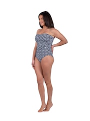 Seaspray Blue Andalusia Tummy Control Bandeau Longer Length Swimsuit - Image 4 of 5