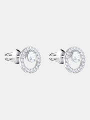 Swarovski Silver Creativity Circle Pierced Earrings - Image 3 of 4