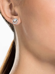 Swarovski Silver Creativity Circle Pierced Earrings - Image 4 of 4