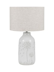 Pacific White Flora Floral Ceramic Table Lamp - Image 1 of 1