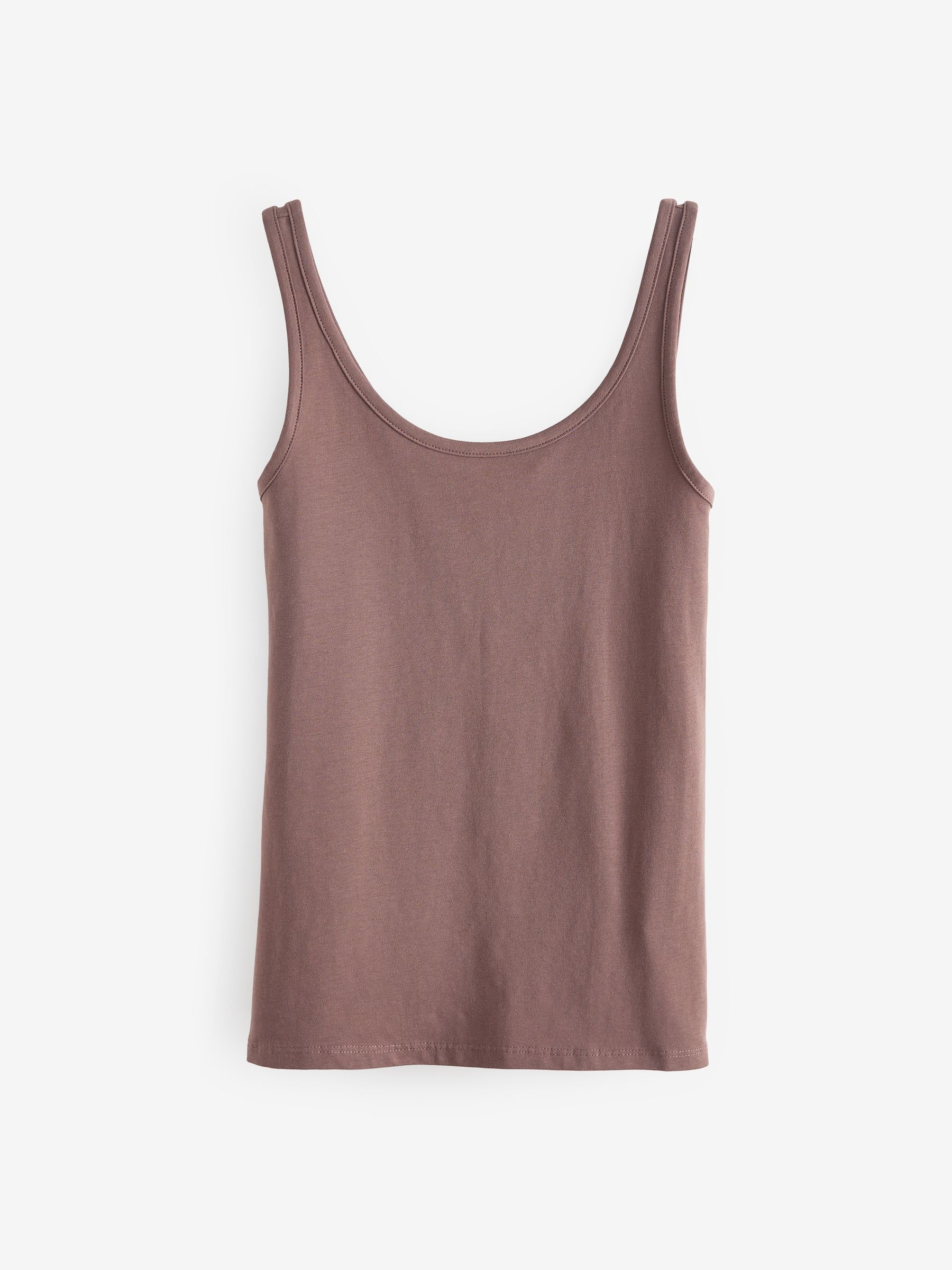Brown - Thick Strap Vest