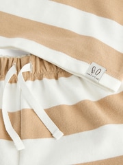 Neutral Stripe T-Shirt And Shorts Set (3mths-7yrs) - Image 7 of 8