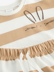 Neutral Stripe T-Shirt And Shorts Set (3mths-7yrs) - Image 8 of 8