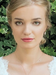 Ivory & Co Rose Gold Belmont And Crystal Teardrop Earring - Image 2 of 5