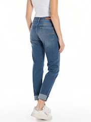 Replay Denim Dark Blue Marty Boyfriend Fit Jeans - Image 3 of 4