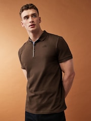 The North Face Brown Premium Pique Polo Shirt - Image 1 of 3