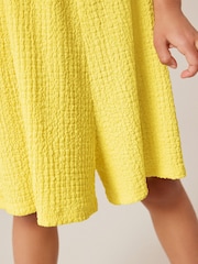 Yellow Crinkle Texture Playsuit (3-16yrs) - Image 4 of 7