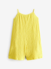 Yellow Crinkle Texture Playsuit (3-16yrs) - Image 5 of 7