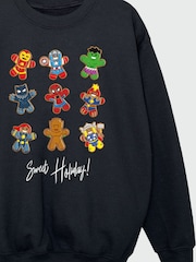 Rags & Rascals Marvel Gingerbread Avengers Sweatshirt - صورة 4 من 4
